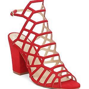 VINCE CAMUTO Naveena Cage Sandal Red